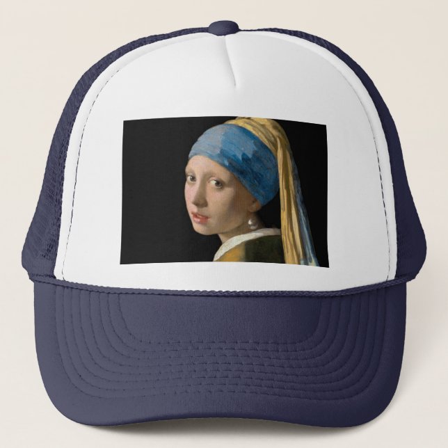 Casquette Johannes Vermeer - Fille avec une oreille perle (Devant)