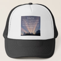 John 3:16 Bible Verse Trucker Hat
