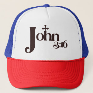 Casquette John 3:16 chapeau de camionneur