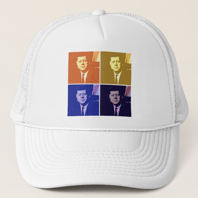 Casquette John F Kennedy Pop Art (Devant)