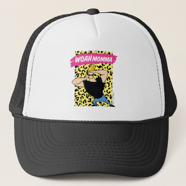 Casquette Johnny Bravo - Woah Momma (Devant)