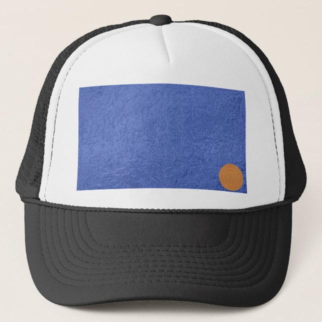 Casquette Joint de l'or Art101 - blancs bleus de soie de (Devant)