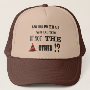 CASQUETTE JOKES GRAPHIQUES AMUSANTES SUR L'INTERDICTION DES