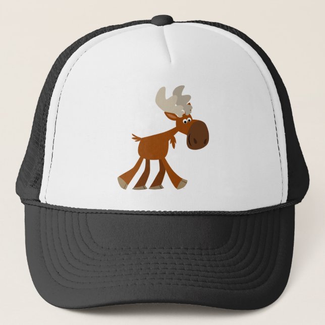 Casquette Joli chapeau de caricature Moose Trucker (Devant)