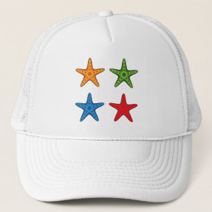 Casquette Joli jeu de caricature coloré Starfish