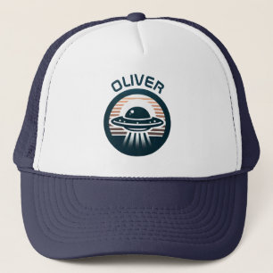 Casquette Joli OVNI minimaliste moderne au coucher du soleil
