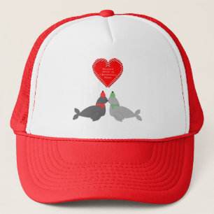 Casquette Joli Seals de baiser de Noël