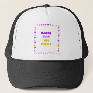Casquette Joli violet et jaune Hakuna Matata bébé enfants G