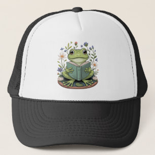Casquette Jolie esthétique de grenouille florale Cottagecore