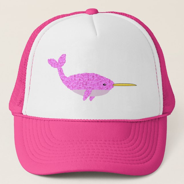 Casquette Jolie fille rose bébé Narwhal (Devant)