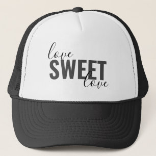 Casquette jolie LOVE SWEET LOVE typographie