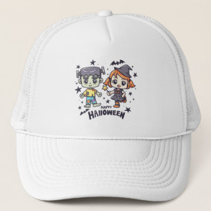 Casquette Jolie sorcière et Mischievous zombie garçon