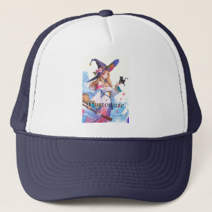 Casquette Jolie Sorcière tenant Chat noir Thunder_Cove