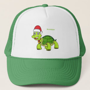 Casquette Jolie tortue en chapeau de Père Noël