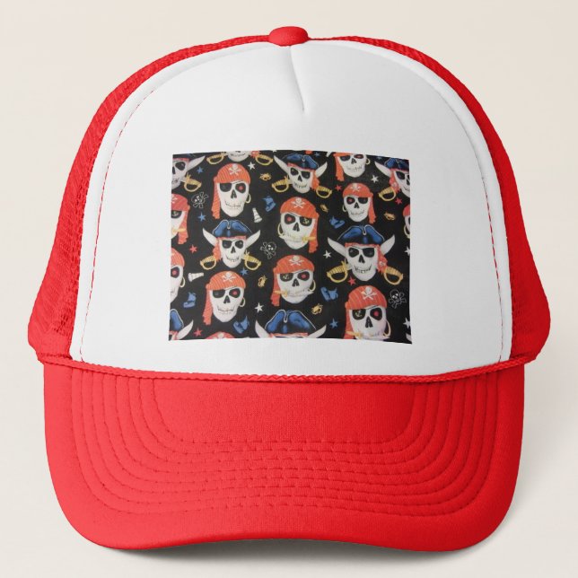 Casquette Jolly roger Pirate Skuls (Devant)