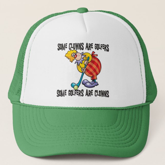 Casquette Jouer au golf drôle de clown de golf (Devant)