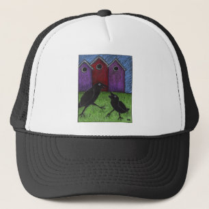 Casquette Jouer aux oiseaux noirs