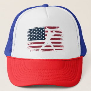 Casquette Joueur de baseball américain Drapeau USA Camo Patr