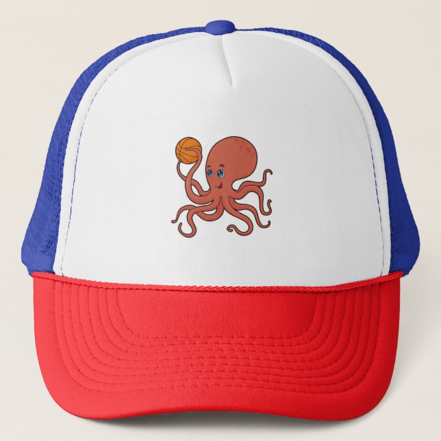 Casquette Joueur de basket-ball Octopus (Devant)