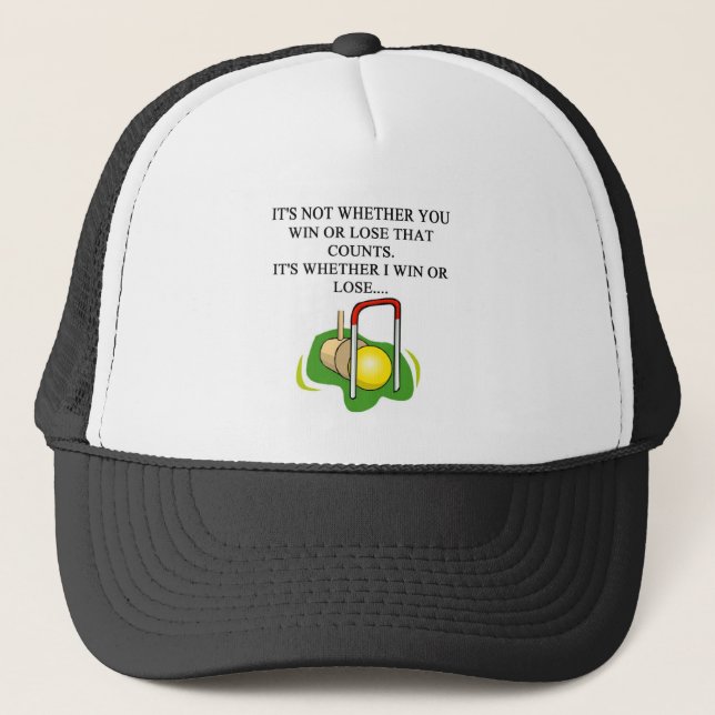 Casquette Joueur de CROQUET (Devant)