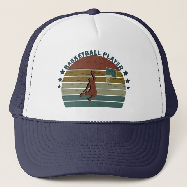 Casquette joueur vintage de basket (Devant)