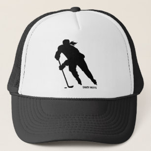 Casquette Joueuse de hockey sur glace féminine Silhouette