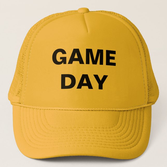 Casquette Jour de jeu Jaune (Devant)