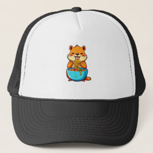 Casquette Jour de la marmotte de terre Manger Ramen Joyeux J