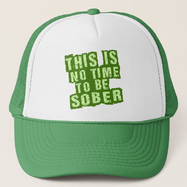 Casquette Jour de la Saint Patrick drôle buvant l'humour (Devant)