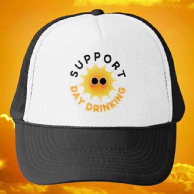Casquette Jour de support Boire Sunshine Trucker Chapeau (Créateur téléchargé)