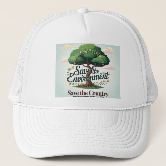 Casquette Journée mondiale de l'environnement 2025 (Devant)