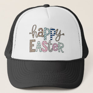 Casquette Joyeuses Pâques Lapin Floral Mignon Printemps Léop