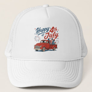 Casquette Joyeux 4 juillet camion patriotique 