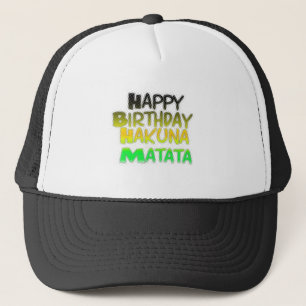 Casquette Joyeux anniversaire Hakuna Matata eco Inspirationa