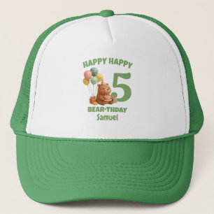 Casquette Joyeux anniversaire ourson personnalisé Capybara 5