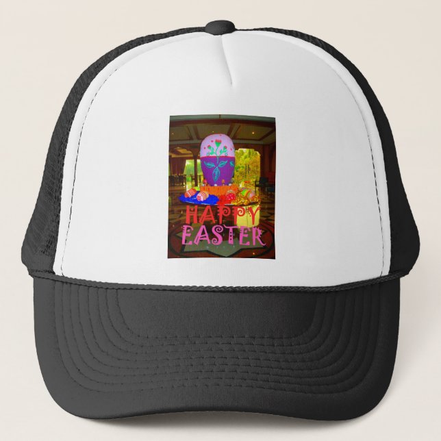 Casquette Joyeux Centre d'Oeufs de Pâques pour le printemps (Devant)