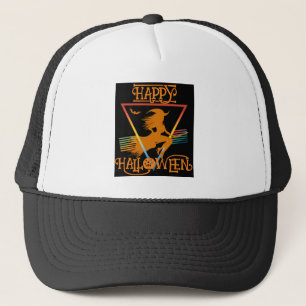 Casquette Joyeux Halloween Sorcière Oranges Noirs