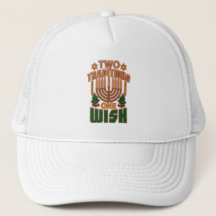 Casquette Joyeux Hanoukka Deux Traditions Un Souhait Noël