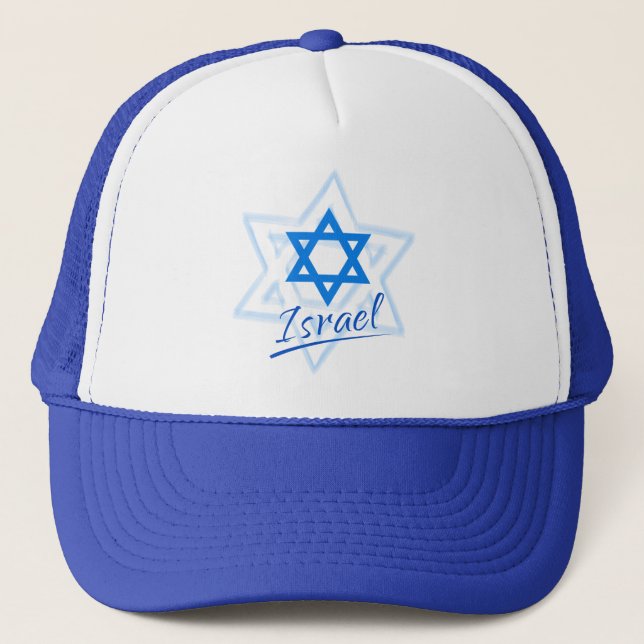 Casquette Joyeux Israel Independence Day Blue Star de David (Devant)