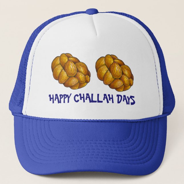 Casquette Joyeux Jours de Challah Hanoukka Chanukah Pain de  (Devant)