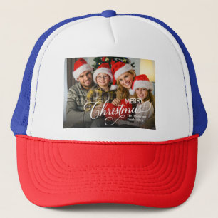 Casquette Joyeux Noël Simple Photo personnalisée