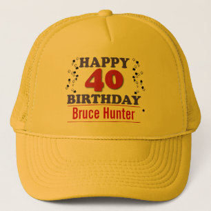 Casquette Joyeux quarantième anniversaire