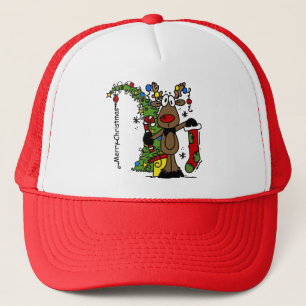 Casquette Joyeux rennes de Noël