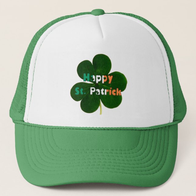 Casquette Joyeux St. Patrick Irlandais Drapeau Couleurs Sham (Devant)
