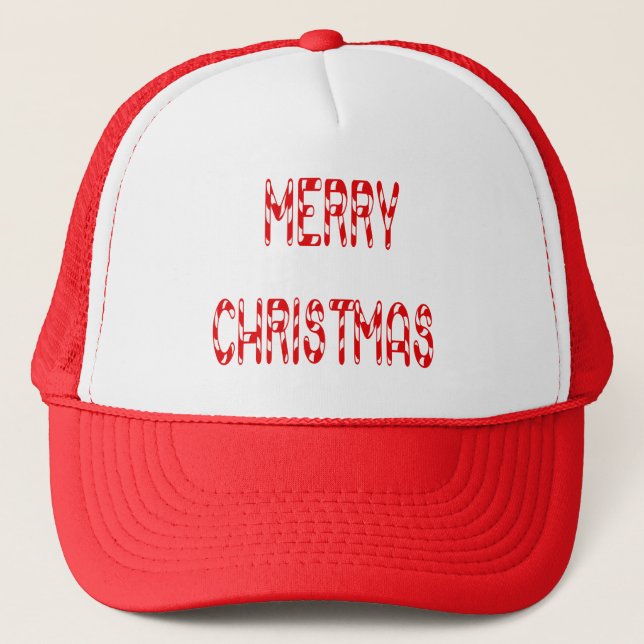 Casquette Joyeux Sucre de canne de Noël Police (Devant)