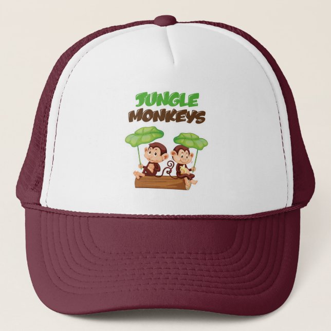 CASQUETTE JUNGLE MONKEYS (Devant)