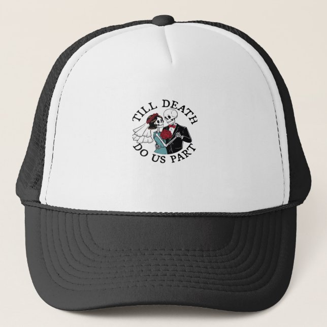 Casquette Jusqu'à ce que la mort nous sépare de l'essentiel  (Devant)
