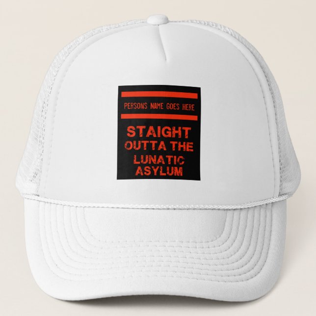 Casquette Juste devant l'asile lunatique grande tasse de caf (Devant)