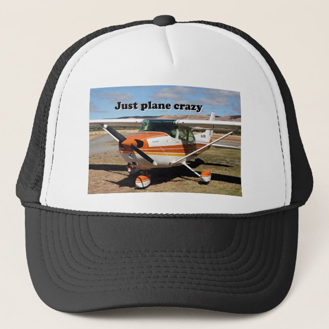 Casquette Juste fou plat : Avions de Cessna Skyhawk (Devant)