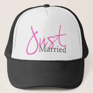 Casquette Juste marié (manuscrit rose)